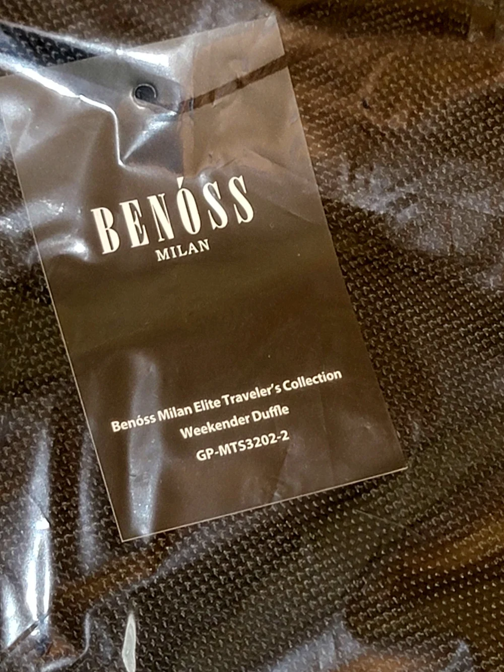 Benoss Milan Elite Traveler Weekender Duffle Black